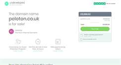 Desktop Screenshot of peloton.co.uk